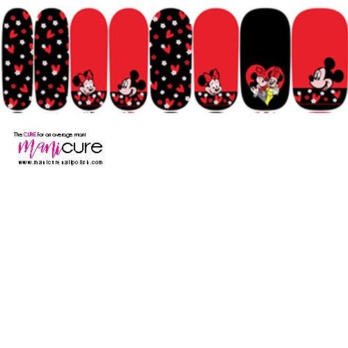 Mickey Mouse Disney Nail Polish Strips / Nail Wraps / Nail Stickers